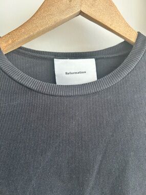 Reformation Ribbed Longsleeve Shirt